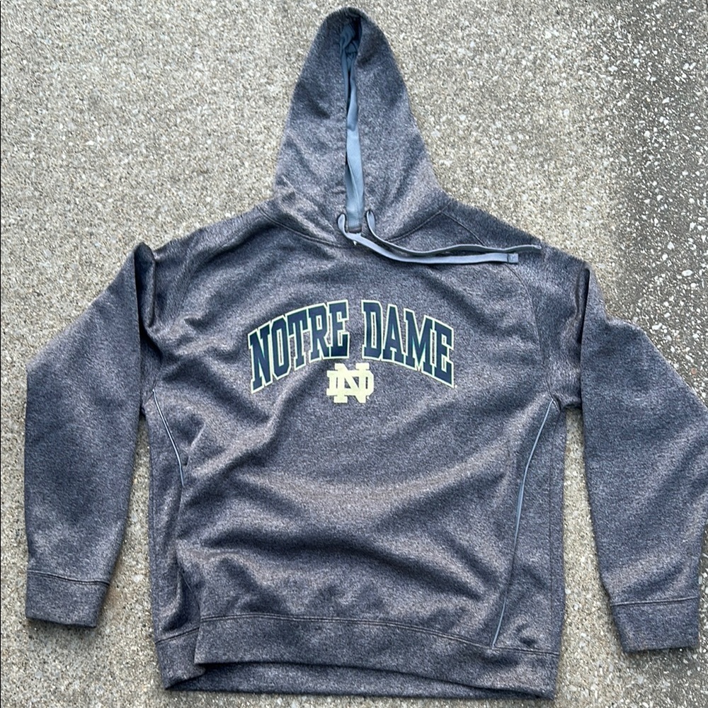 Gray Notre Dame Hoodie